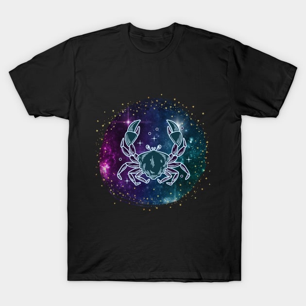 Cancer, Zodiac Signs, horoscope T-Shirt by Tumair